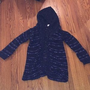FP Knit robe cardigan with gold flecks